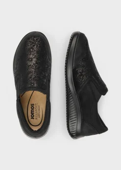 Mocassins hallux valgus avec motif floral chatoyant