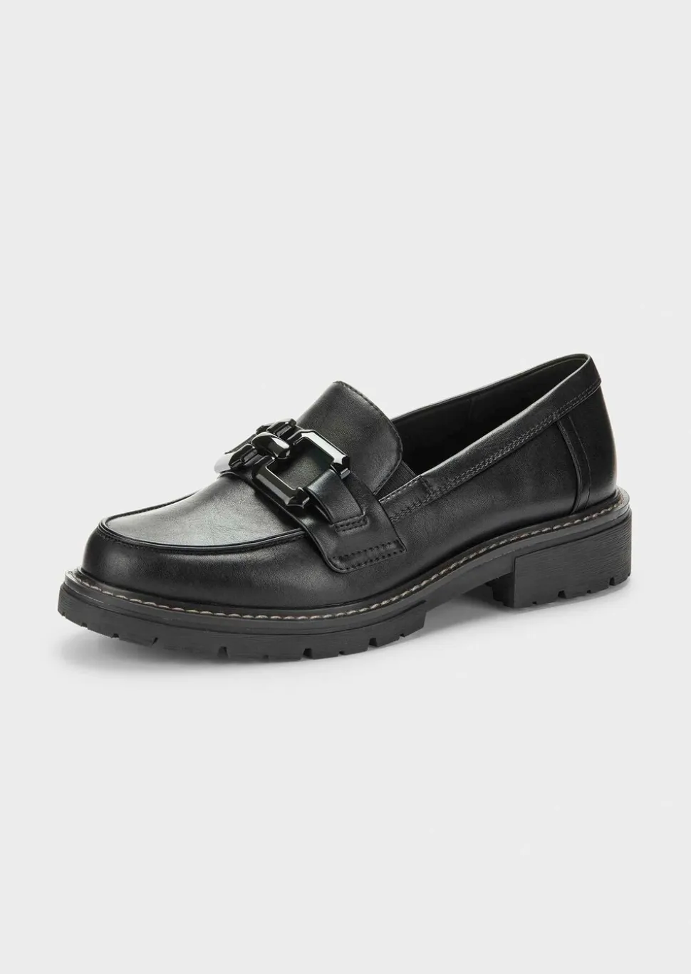 Mocassins JANA en similicuir verni