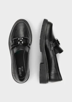 Mocassins JANA en similicuir verni