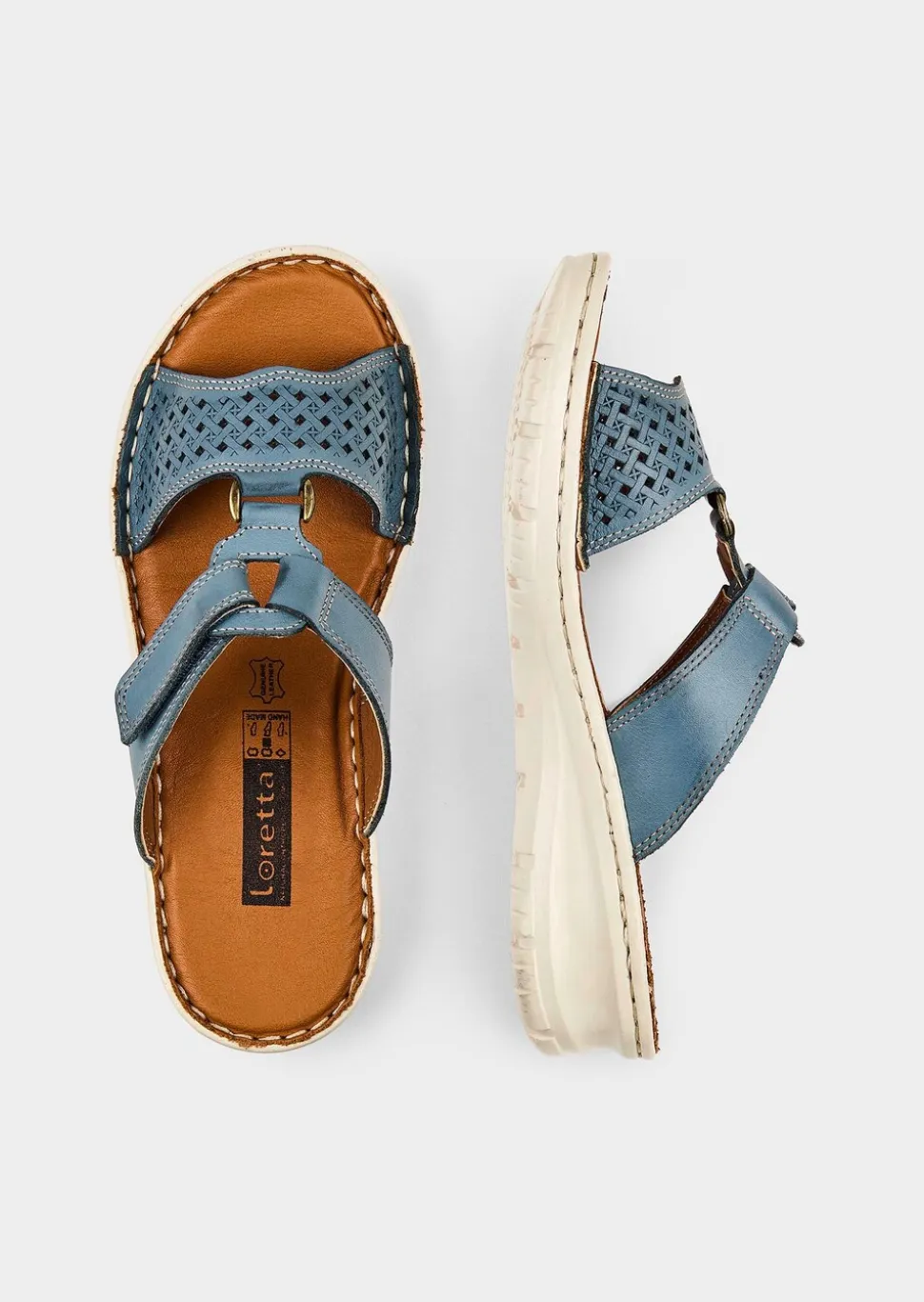 Mules avec bride scratchée