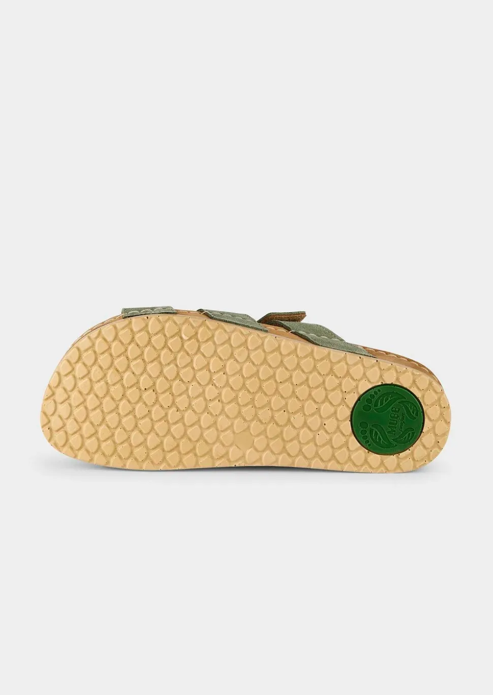 Mules en cuir avec fermeture velcro