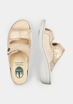 Mules en cuir avec voûte plantaire amovible en liège