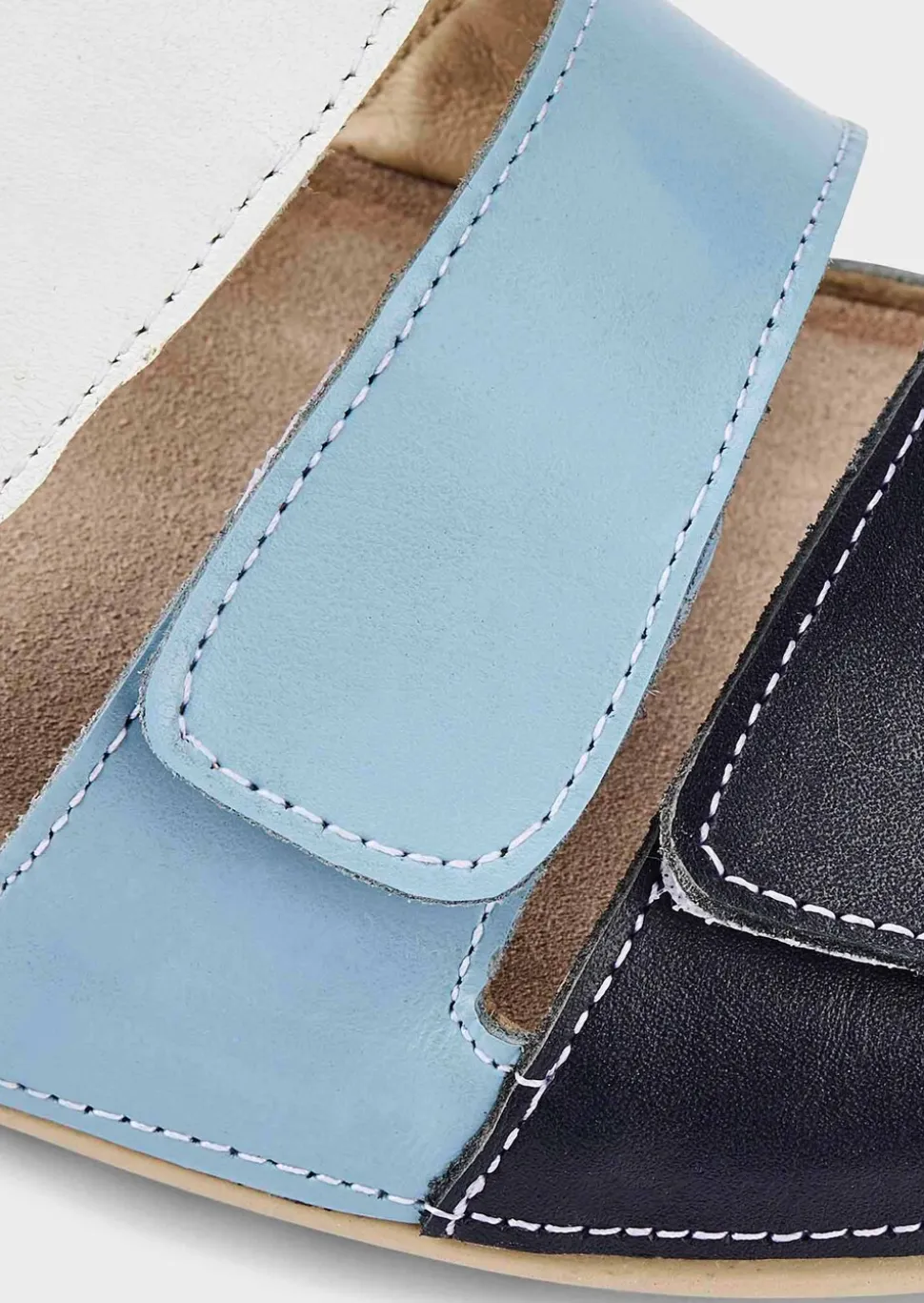 Mules en cuir, style marin