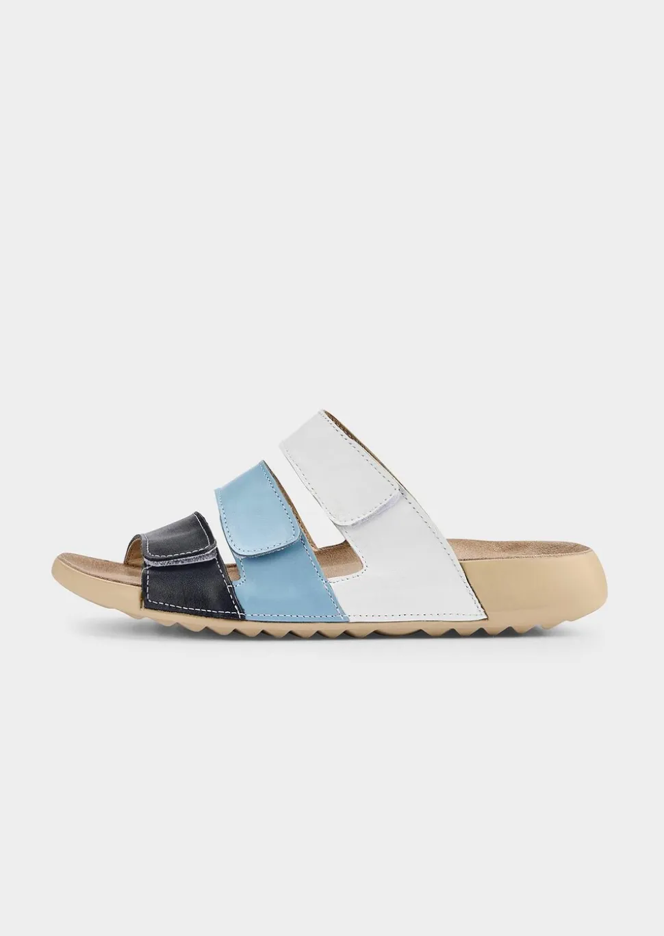 Mules en cuir, style marin