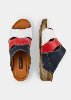 Mules en cuir, style marin