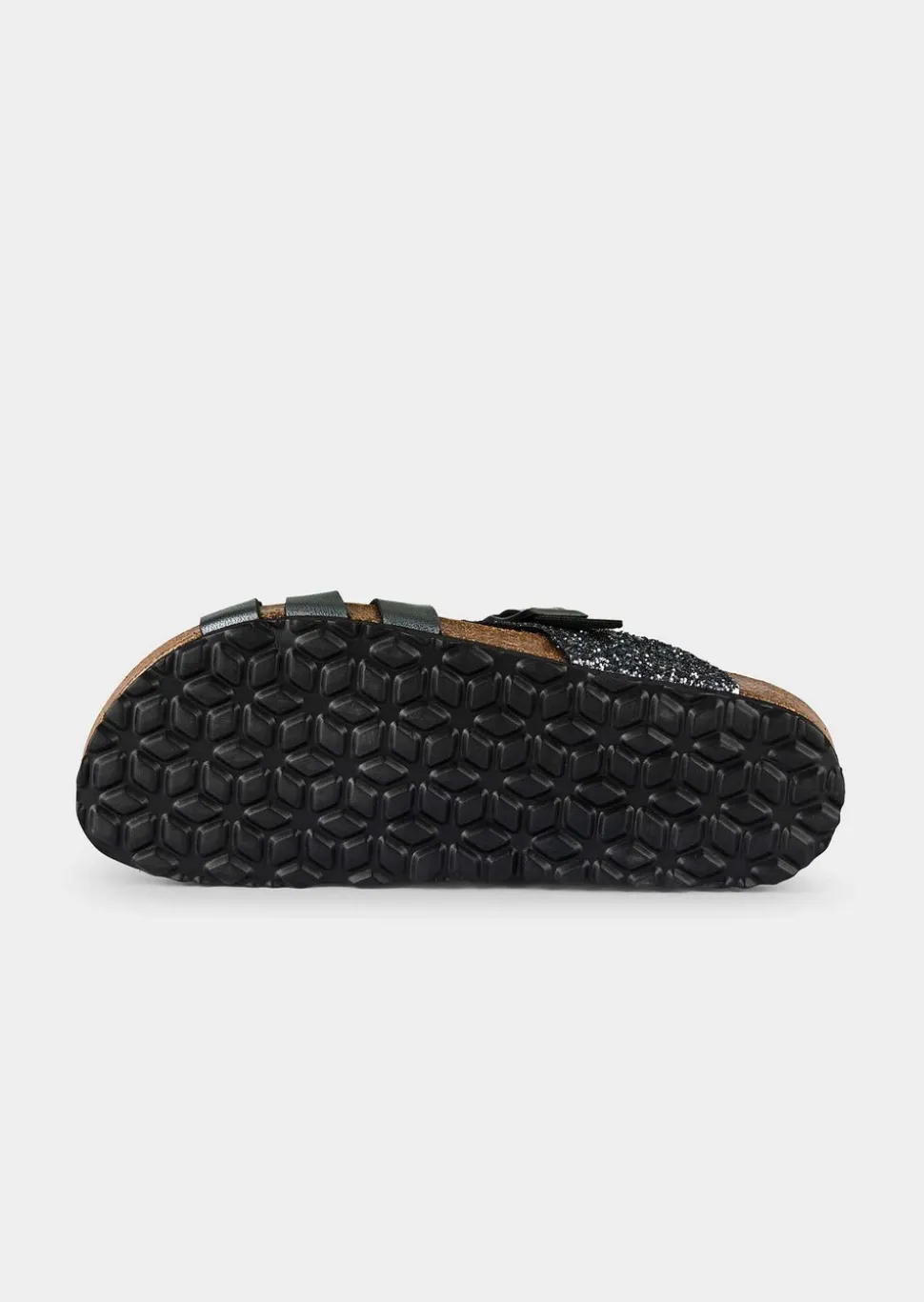 Mules scintillantes en cuir