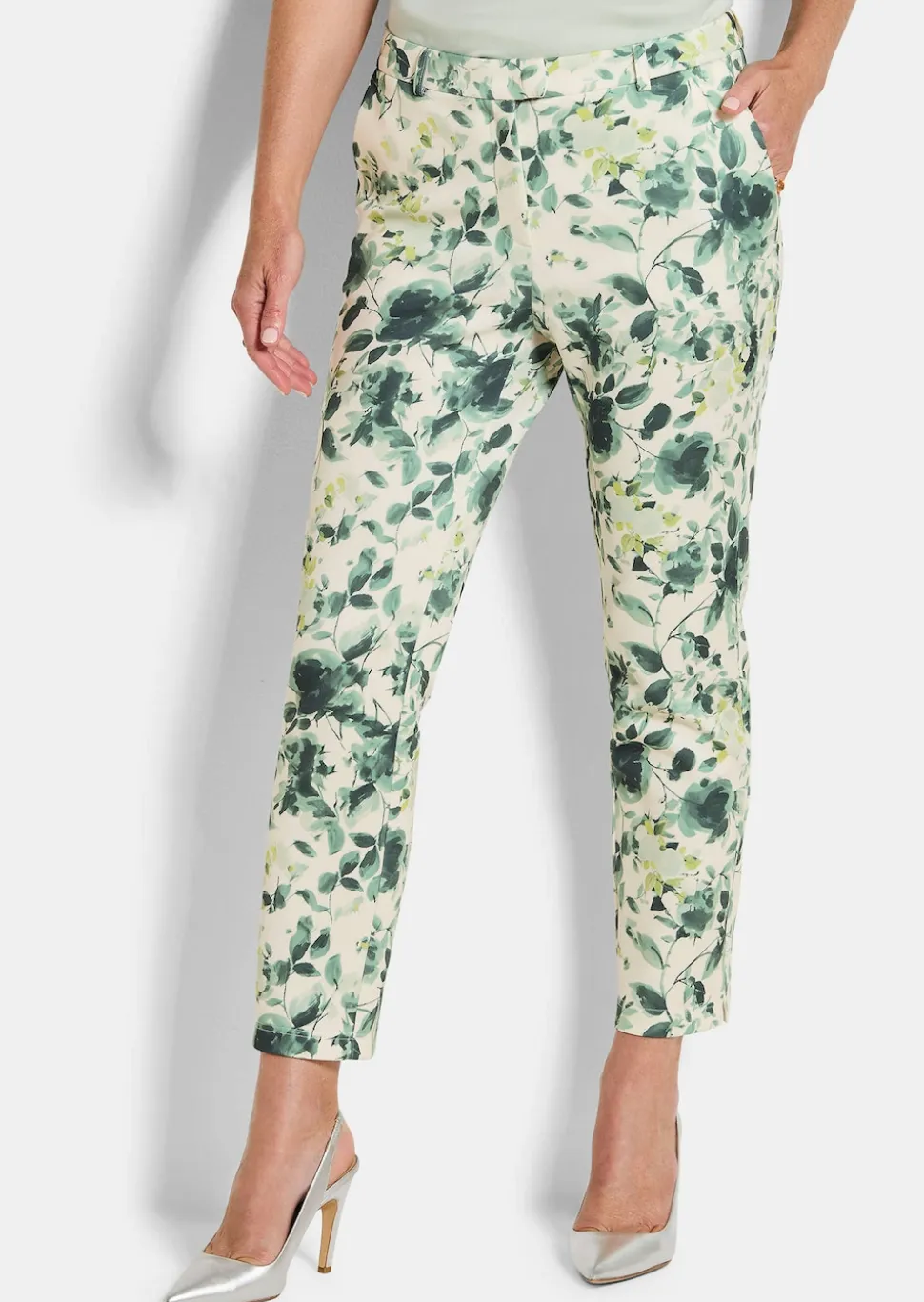 Pantalon ajusté LOUISA en jersey scuba