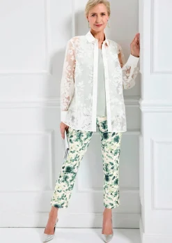 Pantalon ajusté LOUISA en jersey scuba