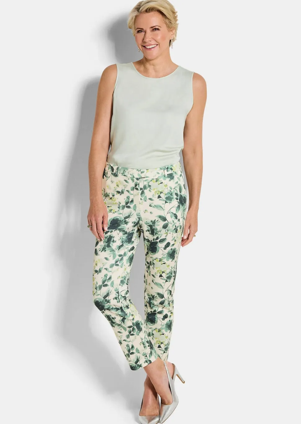 Pantalon ajusté LOUISA en jersey scuba