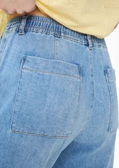 Pantalon ample en denim léger