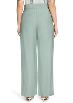 Pantalon ample en viscose légèrement brillante