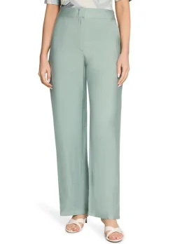 Pantalon ample en viscose légèrement brillante