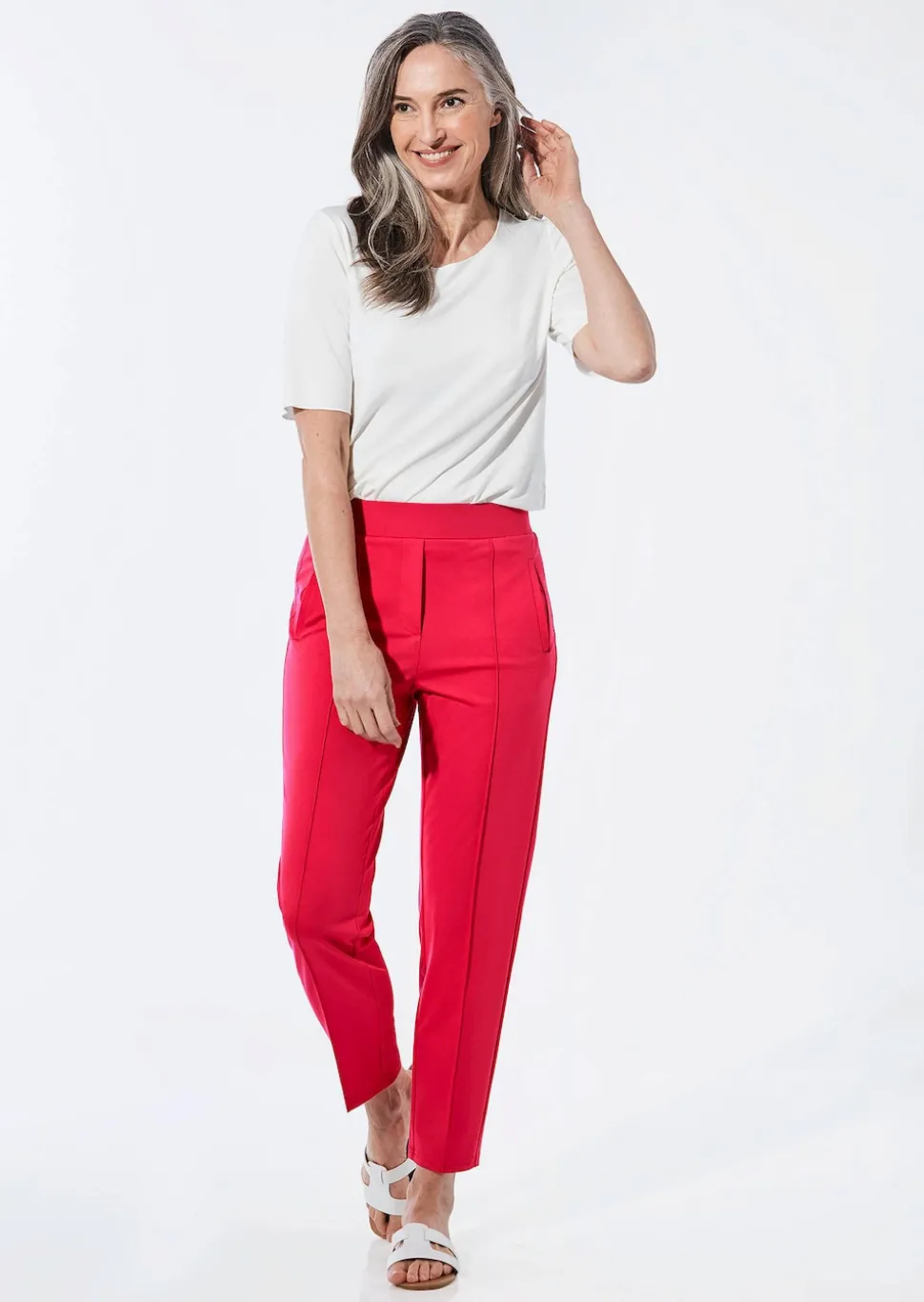 Pantalon ample SARA en jersey de viscose