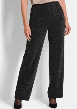 Pantalon ample VERA en jersey brillant