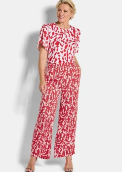 Pantalon ample VERA en satin de viscose