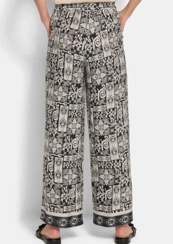 Pantalon ample VERA en satin de viscose