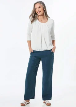 Pantalon ample VERA légèrement brillant