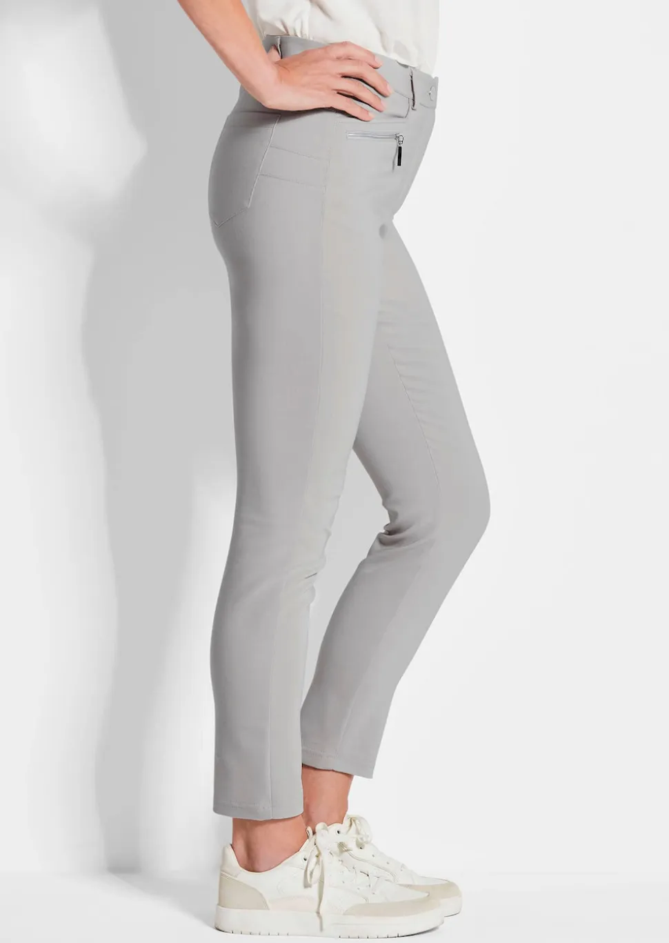 Pantalon BELLA à effet ventre plat, avec jambes étroites