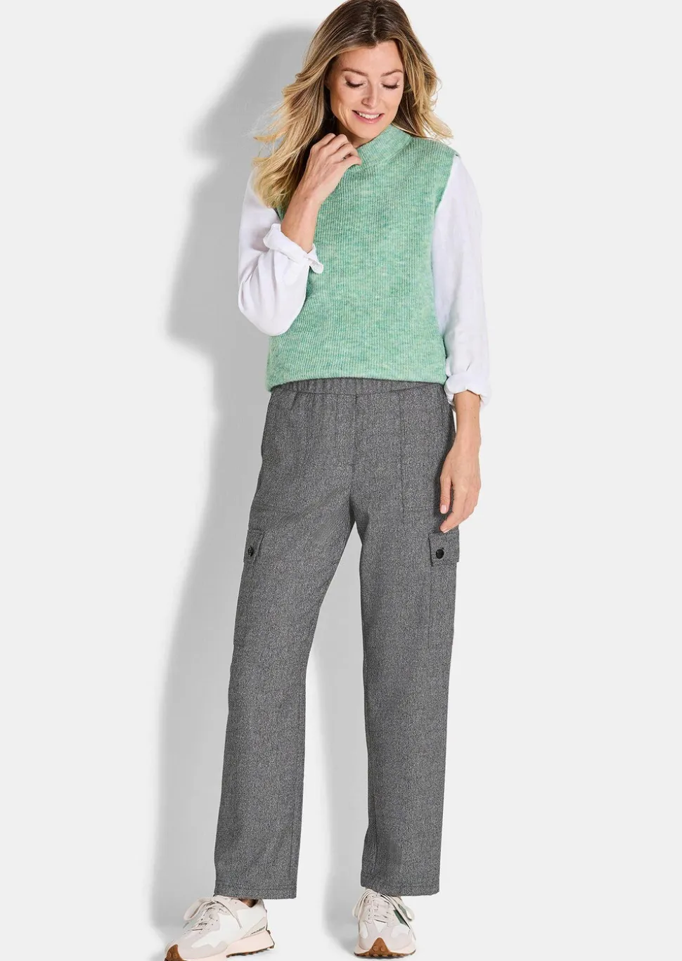 Pantalon cargo VERA en jersey de viscose