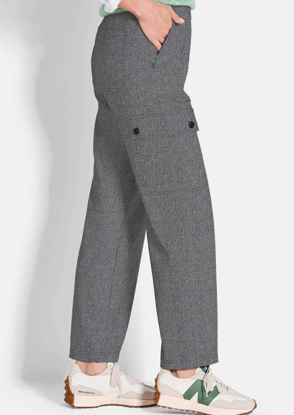 Pantalon cargo VERA en jersey de viscose