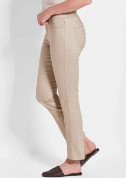 Pantalon CARLA avec imprimé floral légèrement brillant