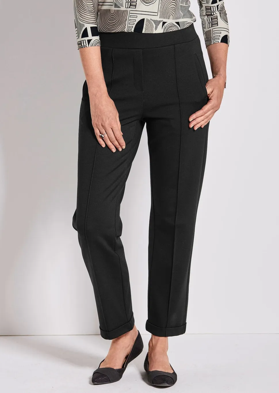 Pantalon CARLA en viscose infroissable