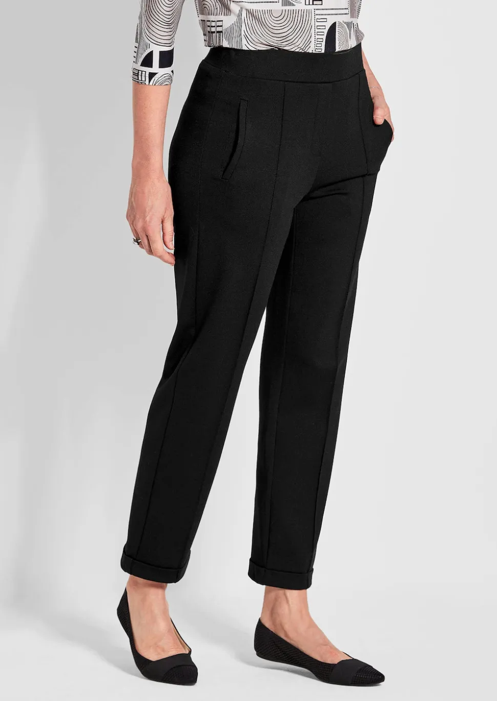 Pantalon CARLA en viscose infroissable