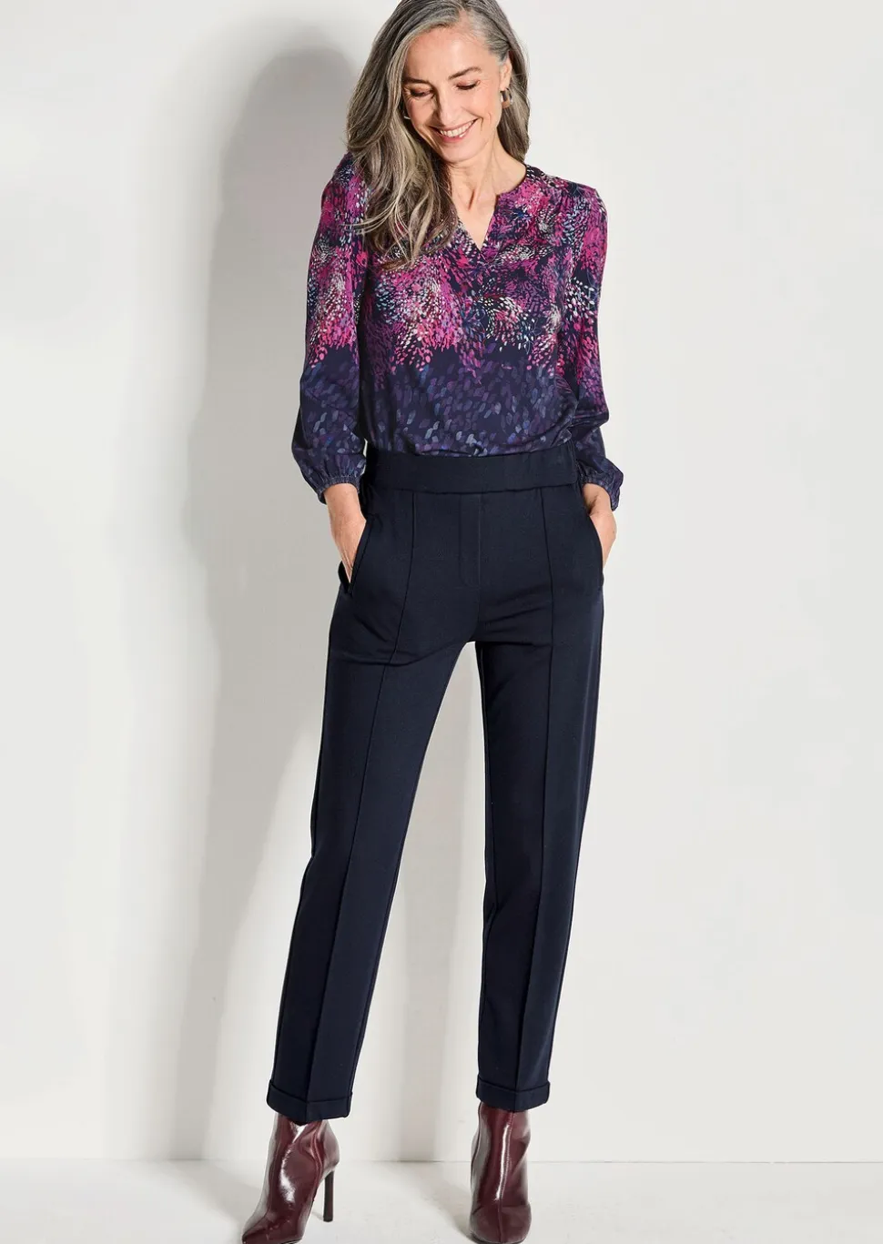 Pantalon CARLA en viscose infroissable