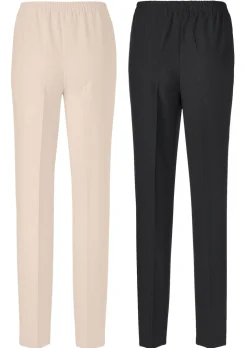 Pantalon CARLA à taille élastique en lot de 2