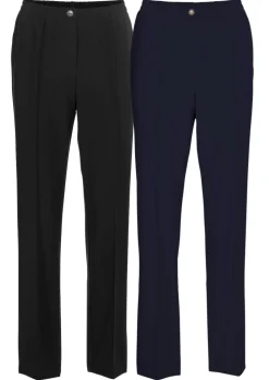 Pantalon CARLA à taille élastique en lot de 2