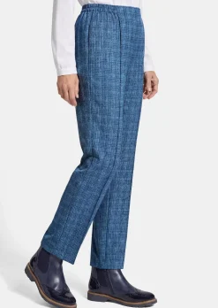 Pantalon à carreaux CARLA avec liserés