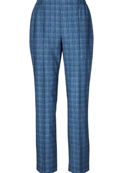 Pantalon à carreaux CARLA avec liserés
