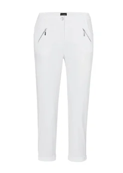 Pantalon chino LOUISA ultra-doux, en longueur cheville