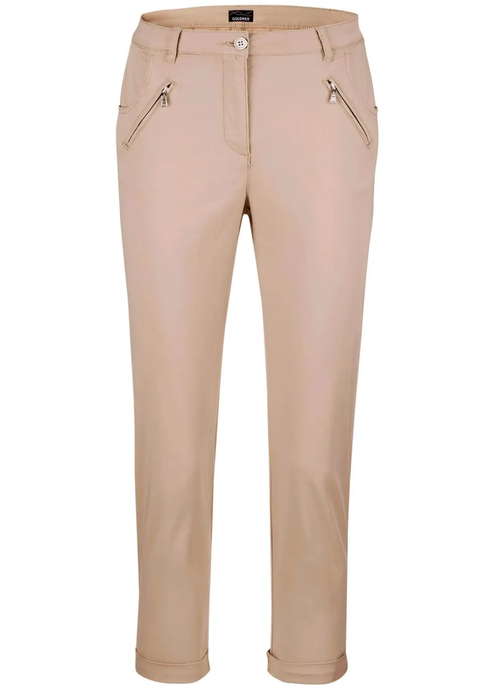 Pantalon chino LOUISA ultra-doux, en longueur cheville