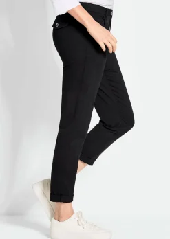 Pantalon chino LOUISA ultra-doux, en longueur cheville