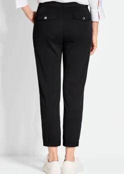 Pantalon chino LOUISA ultra-doux, en longueur cheville