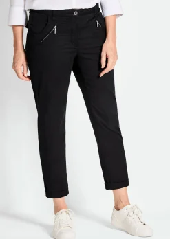 Pantalon chino LOUISA ultra-doux, en longueur cheville