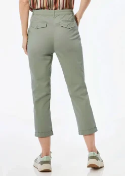 Pantalon chino LOUISA ultra-doux, en longueur cheville