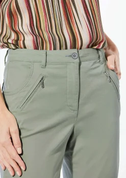 Pantalon chino LOUISA ultra-doux, en longueur cheville
