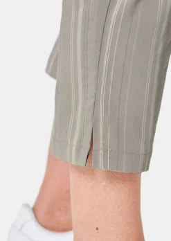 Pantalon court CARLA à rayures