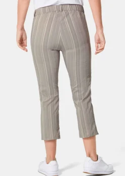 Pantalon court CARLA à rayures