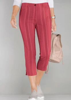 Pantalon court CARLA à rayures