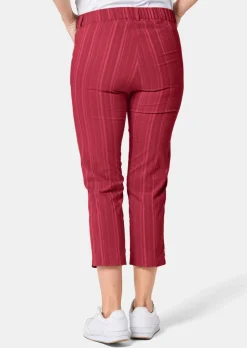 Pantalon court CARLA à rayures