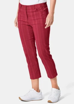 Pantalon court CARLA à rayures
