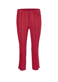 Pantalon court CARLA à rayures