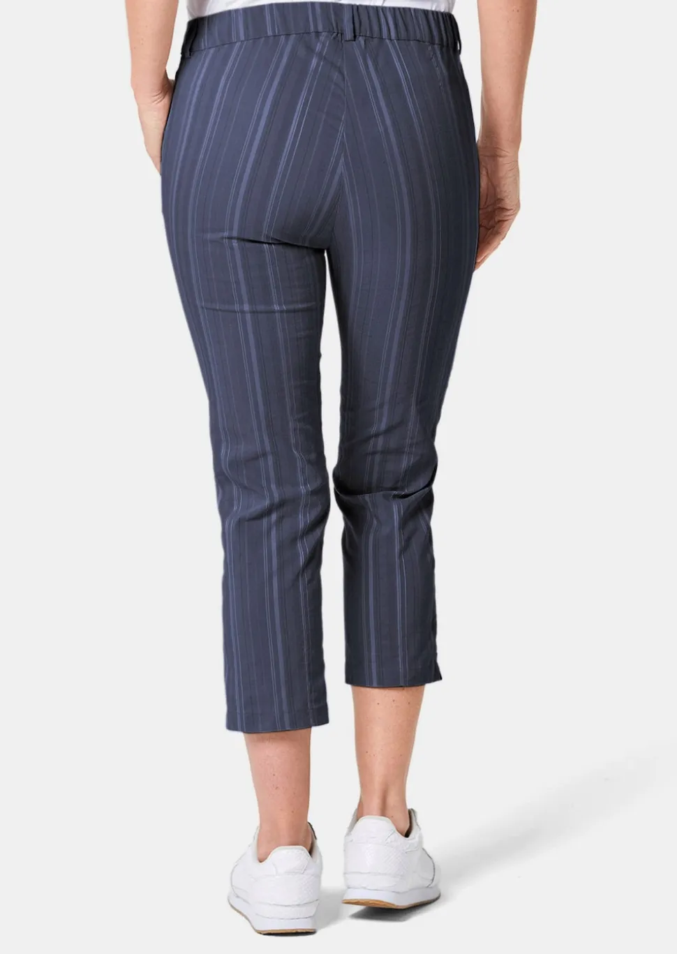 Pantalon court CARLA à rayures