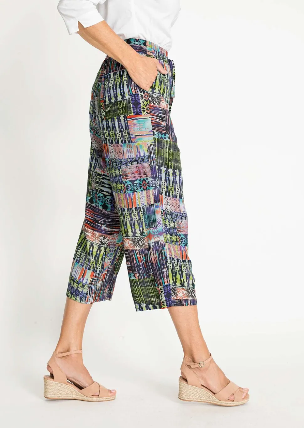 Pantalon court imprimé VERA