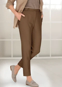 Pantalon à côtes coupe classique
