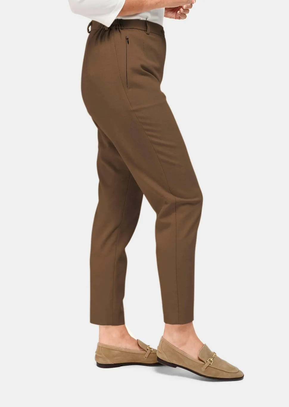 Pantalon à côtes coupe classique