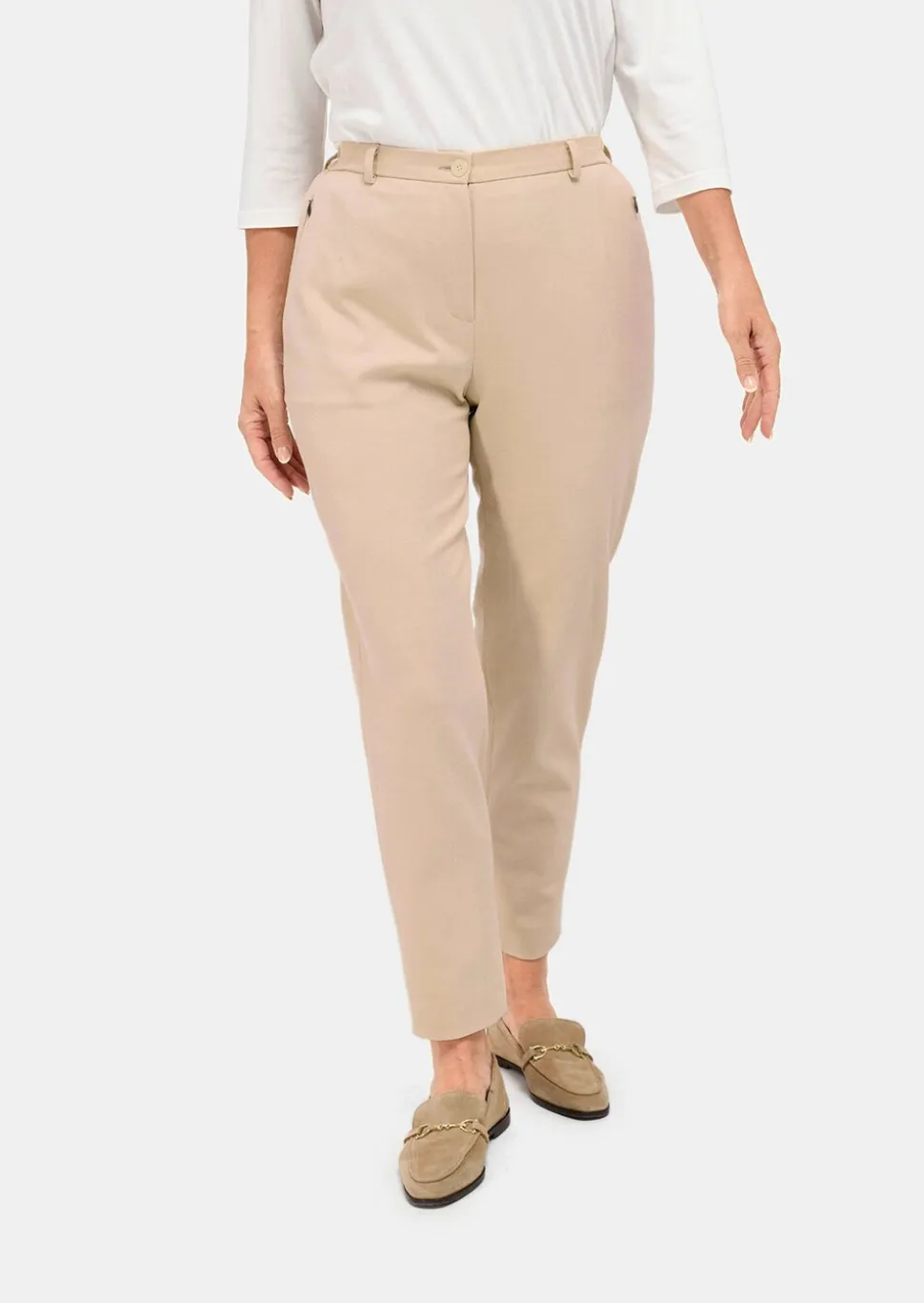 Pantalon à côtes coupe confort